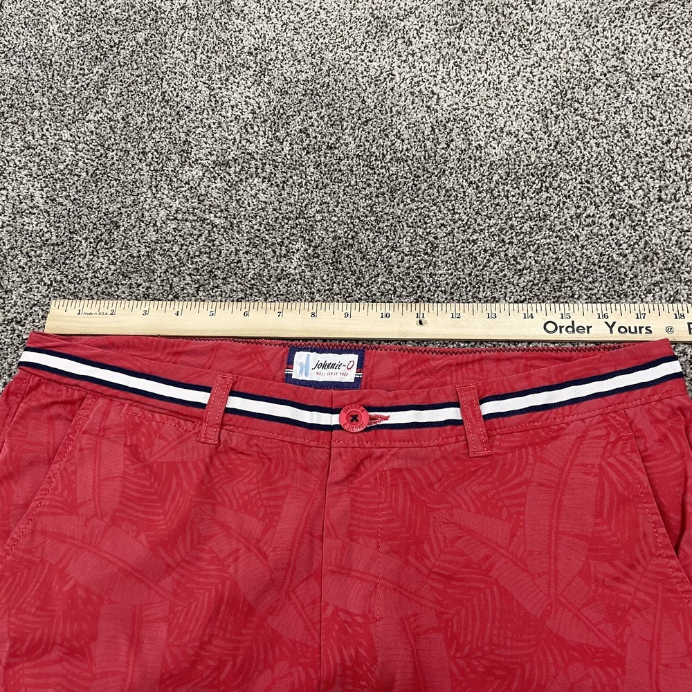 Johnnie-O Shorts Mens 34 West Coast Prep Floral Preppy Performance Stretch Golf - Picture 3 of 13